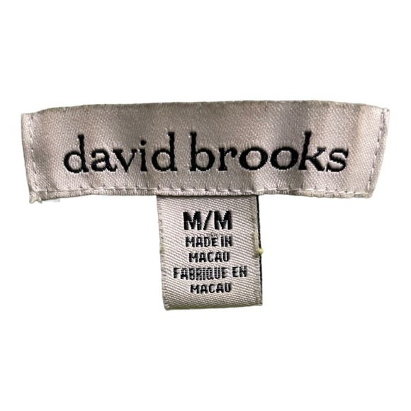 David Brooks cotton linen blend small pocket front knit style. Size Medium - Picture 10 of 11